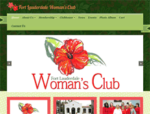 Tablet Screenshot of fortlauderdalewomansclub.com